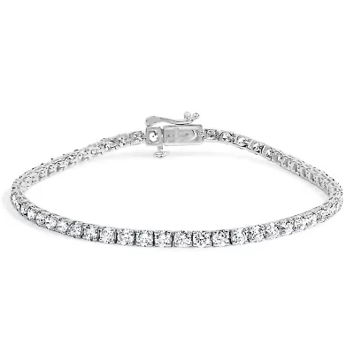 Lab Created 14K Gold 5.0 Cttw Lab Grown Diamond Tennis Bracelet