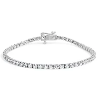 Lab Created 14K Gold 5.0 Cttw Lab Grown Diamond Tennis Bracelet
