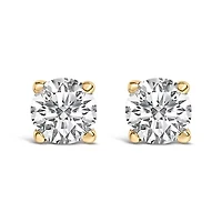 Lab Created 14K Gold 1/2 Cttw Lab Grown Diamond Solitaire Stud Earrings