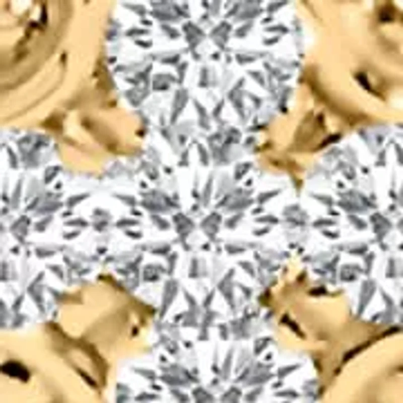 14K 1/2 Cttw Diamond Quatrefoil Clover Style Bangle Bracelet