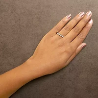 14K Gold 1/4 Cttw Round Diamond Milgrain Wedding Band