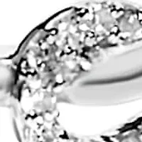 Silver 1.0 Cttw Diamond Infinity Loop and Swirl Link Bracelet