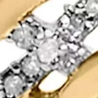 14K Yellow Gold over Silver 1.0 Cttw Diamond Infinity Loop and Swirl Link Bracelet