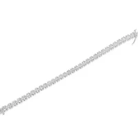 .925 Sterling Silver 1.0 Cttw Diamond Miracle-Set X-Link 7" Tennis Bracelet