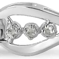 Sterling Silver Diamond Link Bracelet