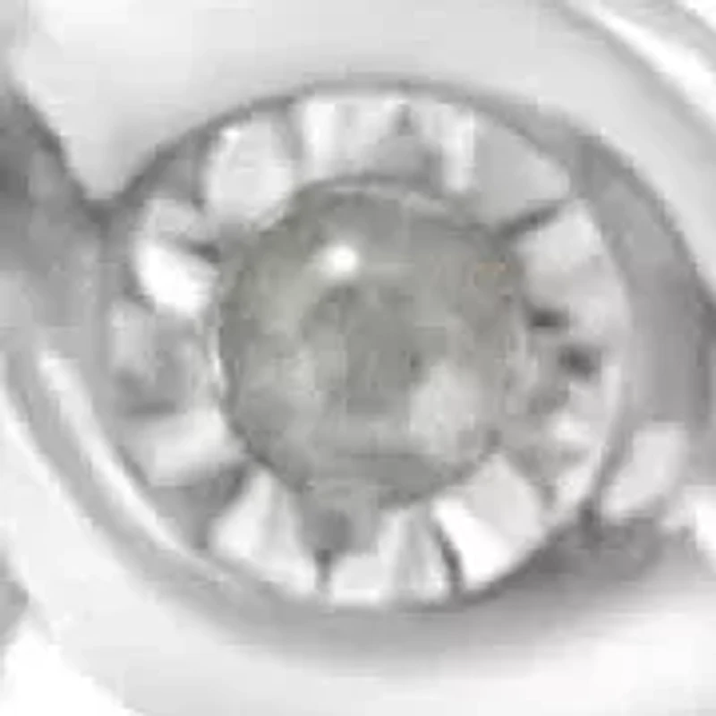 Silver 1.0 cttw Miracle Set Diamond Spiraling Bezel Link Bracelet