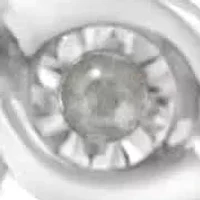 Silver 1.0 cttw Miracle Set Diamond Spiraling Bezel Link Bracelet