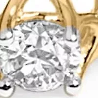 14K Yellow Gold over Silver 3 9/10 Cttw Diamond Tennis Bracelet