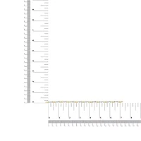 10k Yellow Gold 1/3 Cttw Diamond 3 Stone and X-Link Bracelet