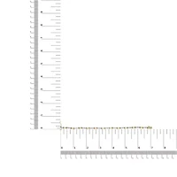 10K Two-Tone Gold 1/2 Ct Diamond 3 Stone and X-Link Bracelet