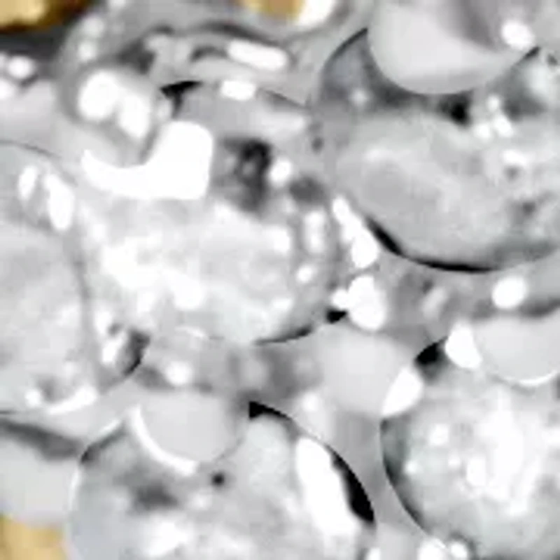 10k Yellow Gold 2.00 Cttw Diamond Cluster "X" Link Bracelet