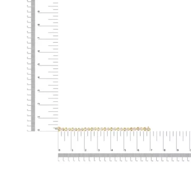 10k Yellow Gold 2.00 Cttw Diamond Cluster "X" Link Bracelet