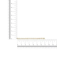 10k Yellow Gold 2.00 Cttw Diamond Cluster "X" Link Bracelet