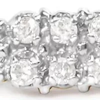 10K Yellow Gold 1.00 Cttw Diamond Spiral Link Bracelet