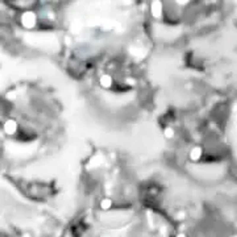 10K Yellow Gold 1.00 Cttw Diamond 5 Stone Cluster and "X" Link Bracelet