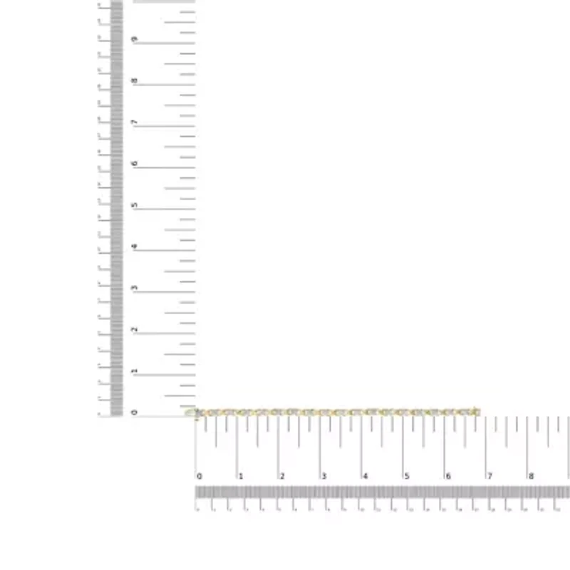 10K White Gold 1.00 Cttw Diamond Floral Cluster and X-Link Bracelet