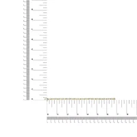 10K White Gold 1.00 Cttw Diamond Floral Cluster and X-Link Bracelet