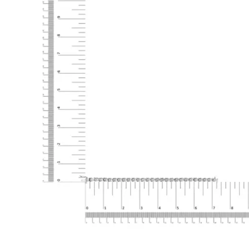 10K White Gold 1 1/2 Cttw Diamond and X-Link Tennis Bracelet