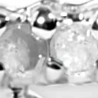 10K White Gold 1.00 Cttw Diamond Tennis Bracelet with Swirl Link