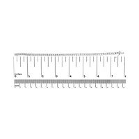 10K White Gold 1/2 Cttw Real Diamond Tennis Bracelet