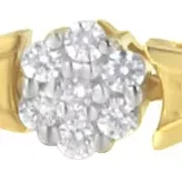 10K Yellow and White Gold 2.00 cttw Diamond Link Bracelet