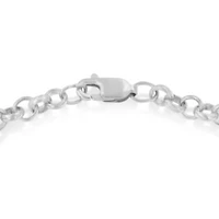 10K Yellow Gold 1/10 Cttw Diamond Awareness Ribbon & Heart Charm on