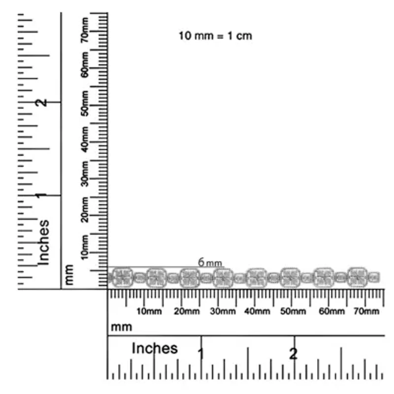 10K Gold 2.0 Cttw Diamond Square Link Bracelet - Size 7.25"