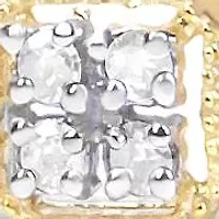 10K Yellow Gold 2.0 Cttw Diamond Square Link Bracelet