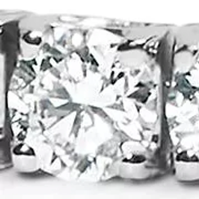 Lab Created 14K White Gold Lab Grown Round Diamond Classic Tennis Bracelet