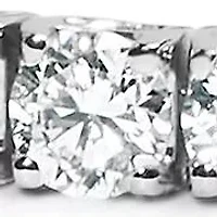 Lab Created 14K White Gold Lab Grown Round Diamond Classic Tennis Bracelet