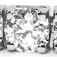 Lab Created 14K White Gold Lab Grown Round Diamond Classic Tennis Bracelet