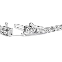 Lab Created 14K White Gold 6.00 Cttw Lab Grown Diamond Classic Tennis Bracelet