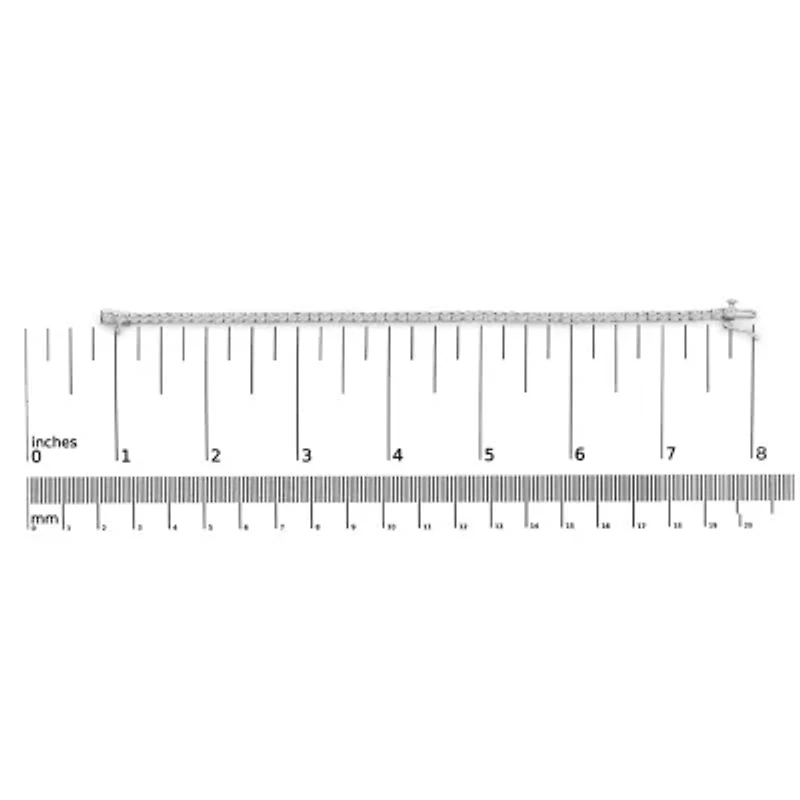 Lab Created 14K White Gold 6.00 Cttw Lab Grown Diamond Classic Tennis Bracelet