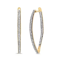 10k Yellow Gold Round Diamond Earrings
