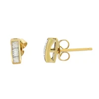 14k Yellow Gold 1/4ct TDW Diamond Earrings