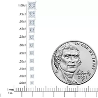 AGS Certified 2/5 Cttw Diamond 14K White Gold Stud Earrings