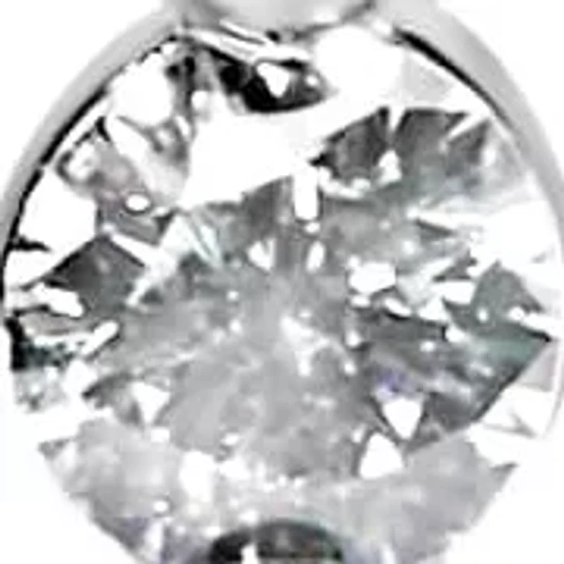 Lab Created 14K White Gold 5.00 Cttw Lab Grown Diamond Inside-Out Hoop Earring