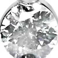 Lab Created 14K White Gold 5.00 Cttw Lab Grown Diamond Inside-Out Hoop Earring