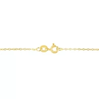 14K Yellow Gold Plated Silver 4.0 Cttw Diamond Shadow Frame Heart Pendant Necklace