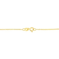 14K Yellow Gold Plated Silver 1.0 Cttw Diamond Composite Hearth 18" Pendant Necklace