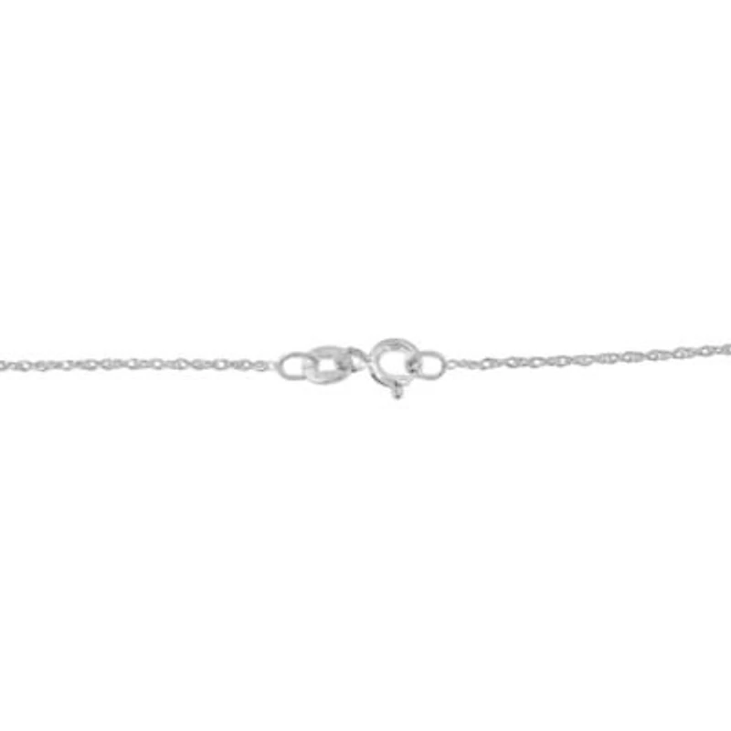 .925 Sterling Silver 1/4 cttw Diamond Infinity Pendant Necklace