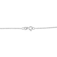 .925 Sterling Silver 1/4 cttw Diamond Infinity Pendant Necklace