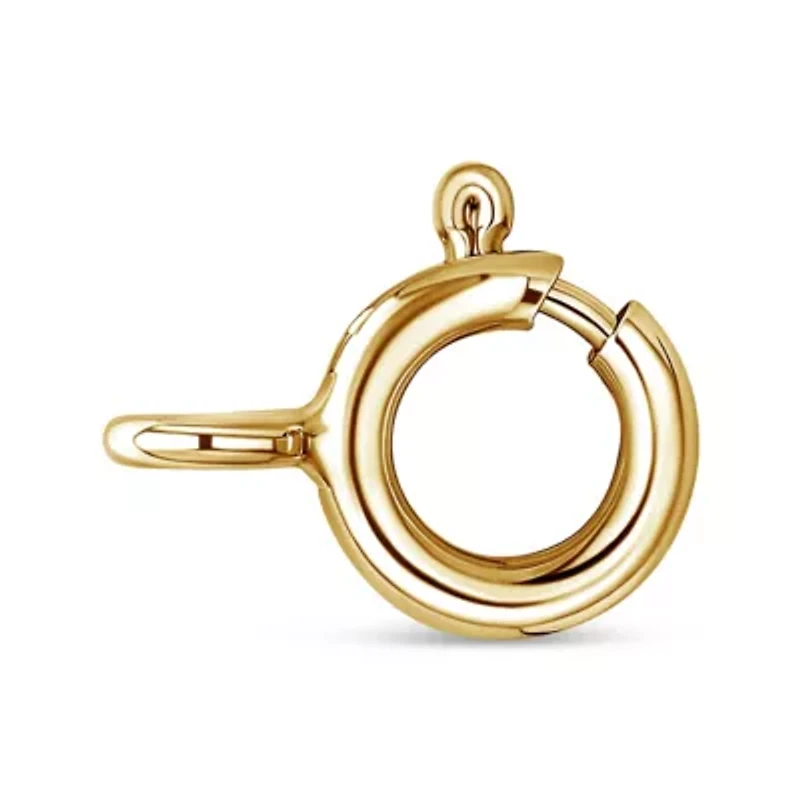 10K Yellow Gold Plated Silver 1/10 cttw Diamond Open Heart 18" Pendent Necklace
