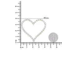 10k Yellow Gold Plated Silver 3.0 cttw Diamond Open Heart Pendant Necklace - 18"