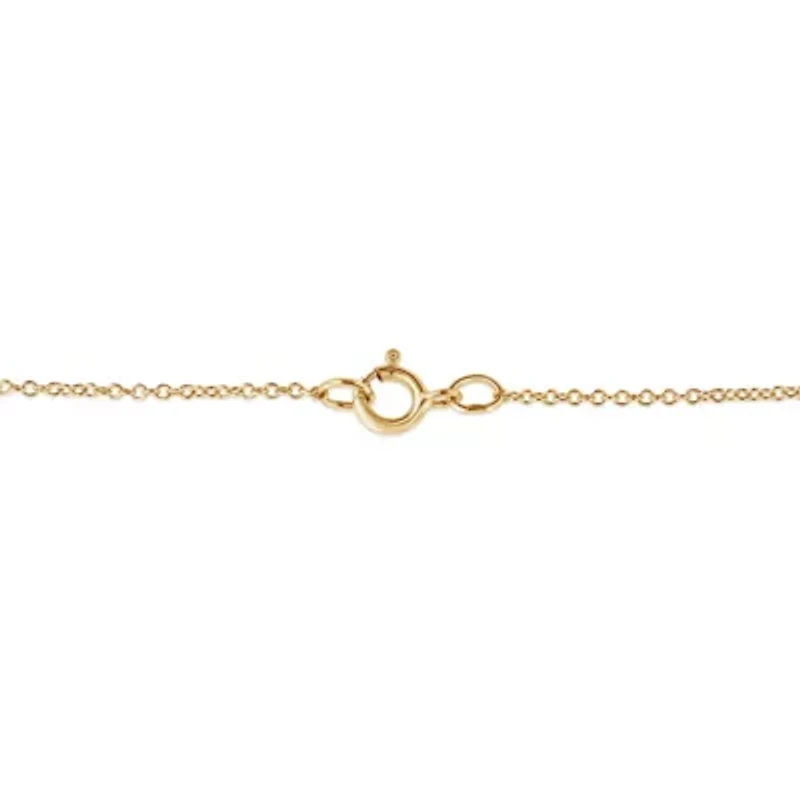 10K Yellow Gold Flashed Silver 1/4 Cttw Champagne Diamond Cross Pendant Necklace -