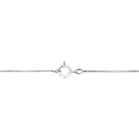 IGI Certified 10KT White Gold Diamond Oval Pendant Necklace