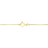 10K Yellow Gold 1/4 cttw Diamond Graduating 3 Stone Drop 18" Pendant Necklace