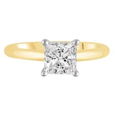 Lab Created 1 1/2 ct. t.w. Lab Grown Diamond Solitare Ring in 14K Gold
