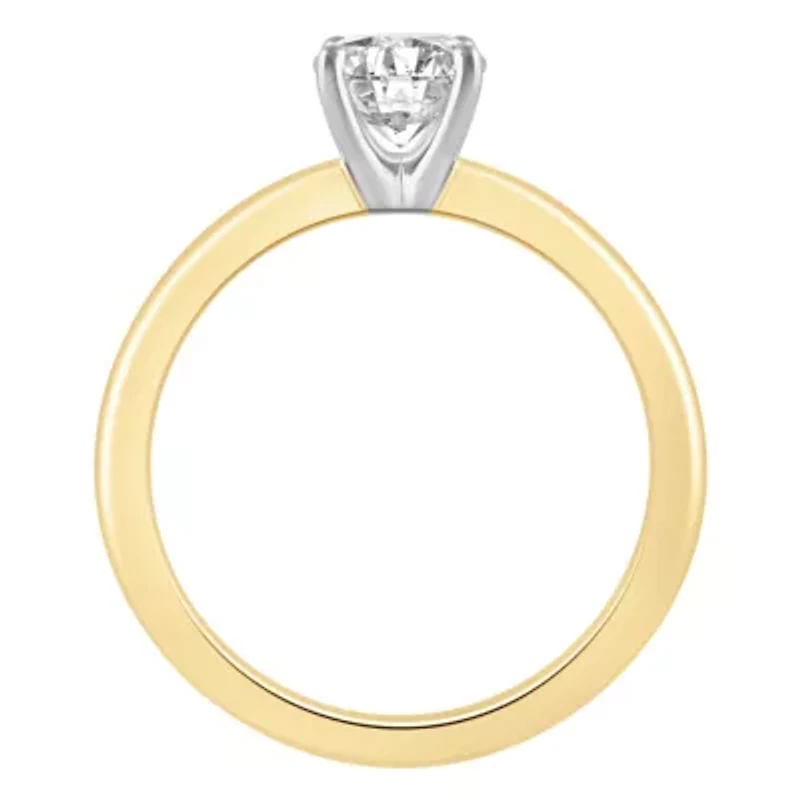 Lab Created 3/4 ct. t.w. Lab Grown Diamond Solitare Ring in 14K Gold