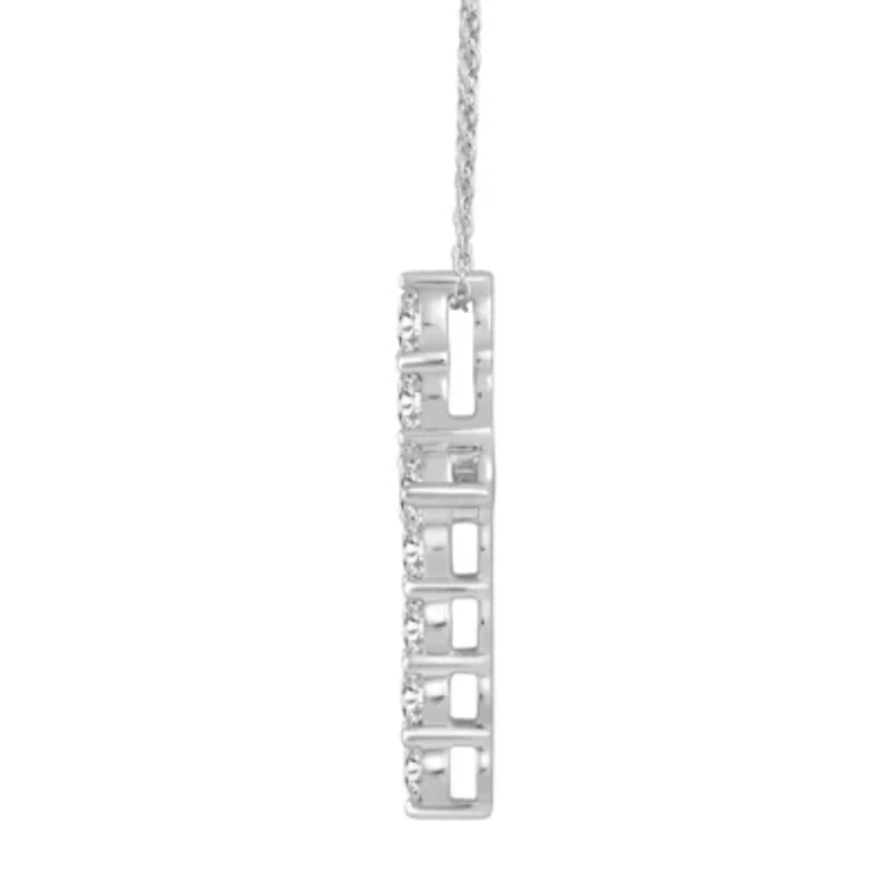 Lab Created 2 ct. t.w. Grown Diamond Cross Pendant 14K Gold